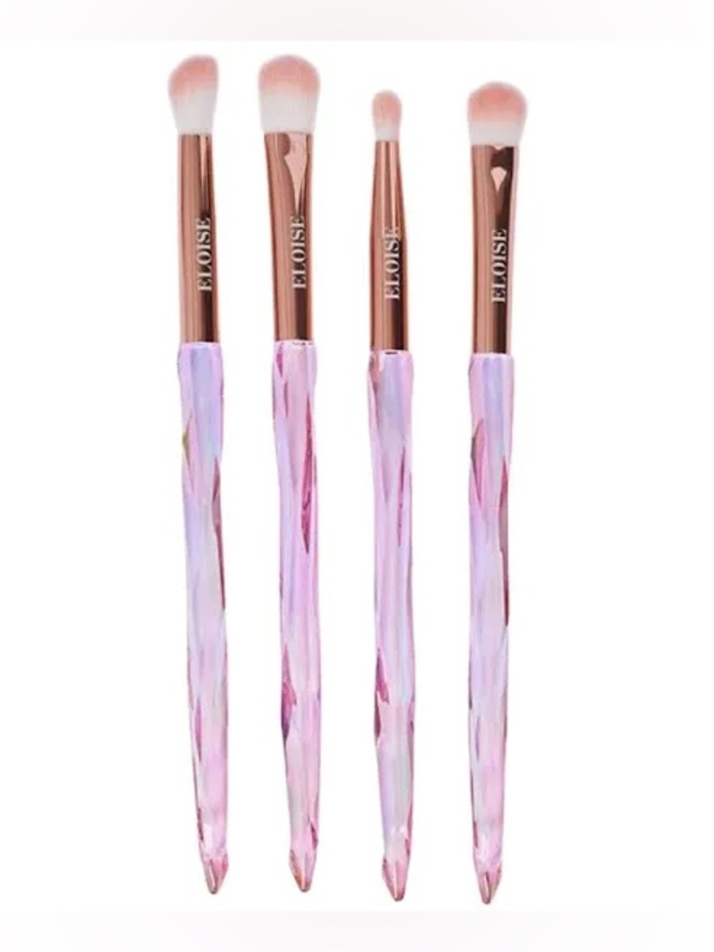 🩷🆕🩷Eloise Luxury Eye Shadow Brush Set-4pc (Pink Iridescent)
